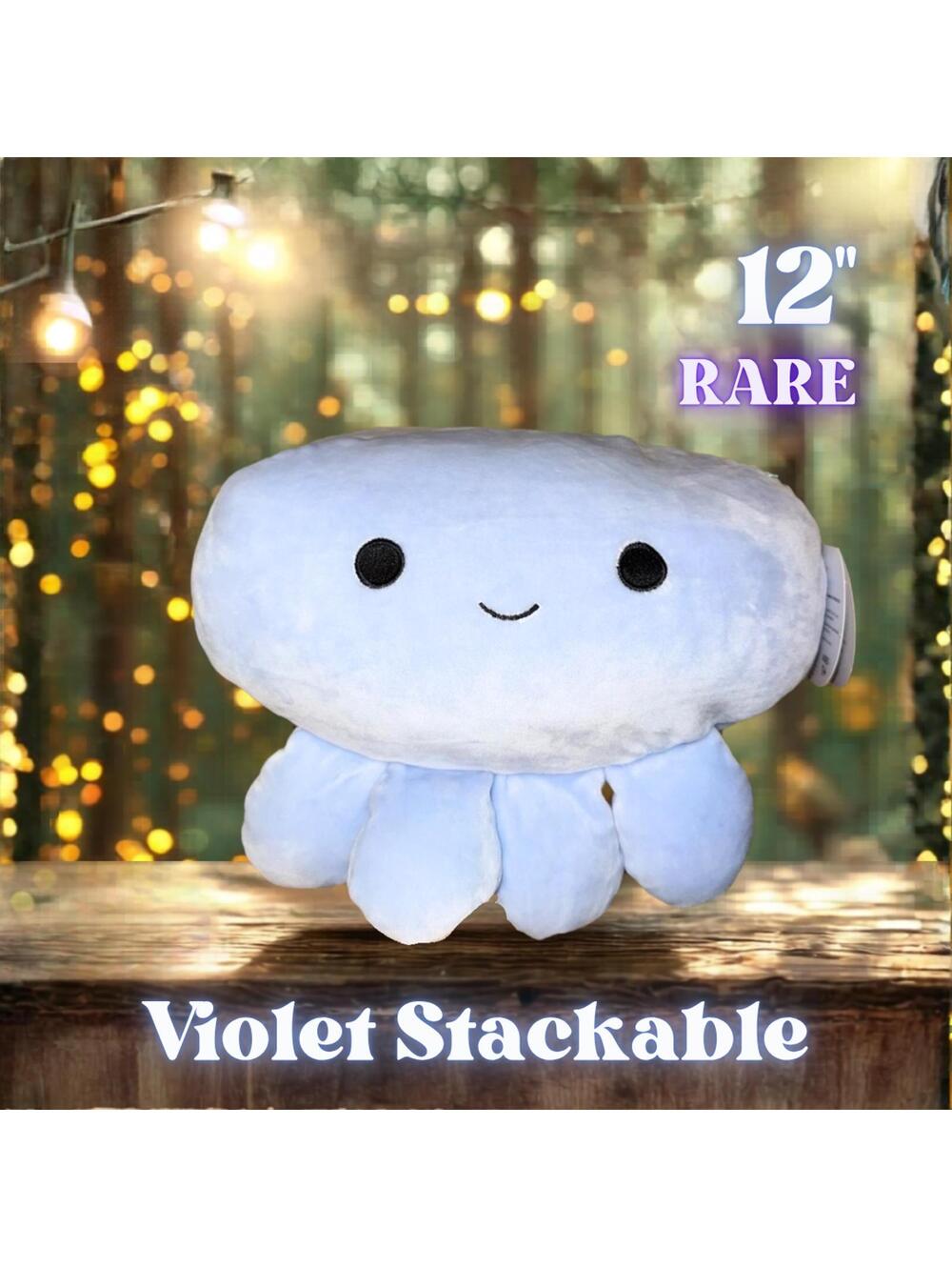 NWT RARE Squishmallows Violet the Octopus Stackable 12"